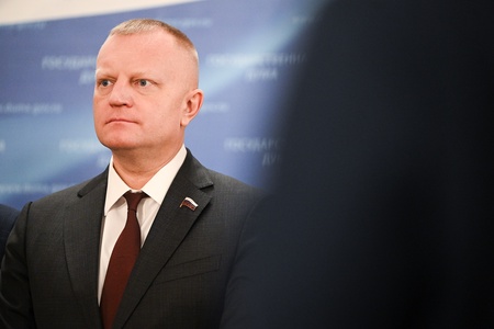 Пресс-подход фракции ЛДПР в ГД во главе с Леонидом Слуцким 9.04.2025