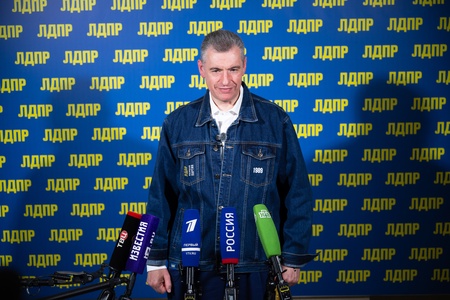 Три года со дня избрания Леонида Слуцкого Председателем ЛДПР: собрание в Центральном аппарате партии