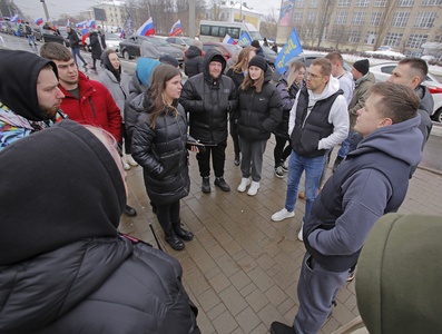 Митинг - автопробег в честь 23 февраля