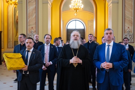 Леонид Слуцкий встретился с главой Донской митрополии владыкой Меркурием