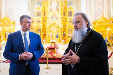 Леонид Слуцкий встретился с главой Донской митрополии владыкой Меркурием