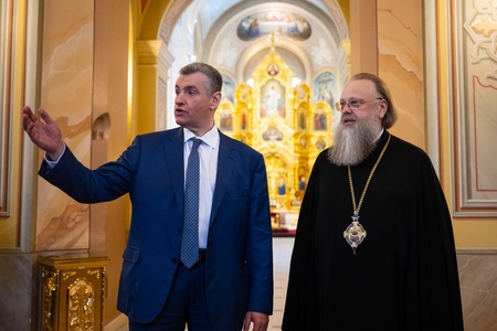 Леонид Слуцкий встретился с главой Донской митрополии владыкой Меркурием