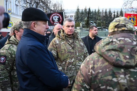 Леонид Слуцкий отправил добровольцев отряда «БАРС-Брянск» в места выполнения боевых задач