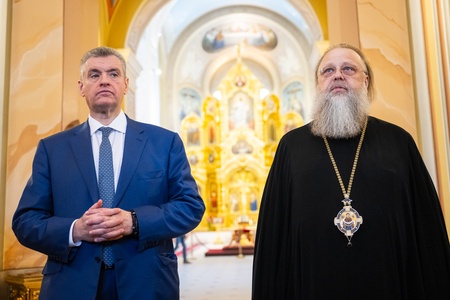 Леонид Слуцкий встретился с главой Донской митрополии владыкой Меркурием