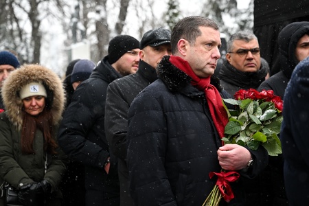 Три года со дня смерти Владимира Жириновского. Новодевичье кладбище. Москва.