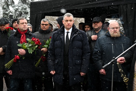 Три года со дня смерти Владимира Жириновского. Новодевичье кладбище. Москва.