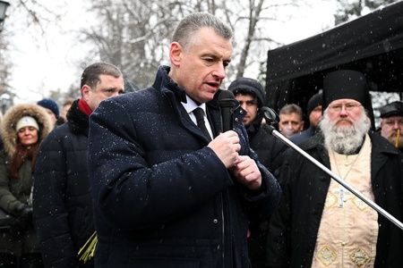 Три года со дня смерти Владимира Жириновского. Новодевичье кладбище. Москва.