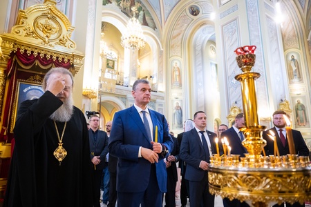 Леонид Слуцкий встретился с главой Донской митрополии владыкой Меркурием