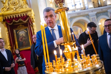 Леонид Слуцкий встретился с главой Донской митрополии владыкой Меркурием