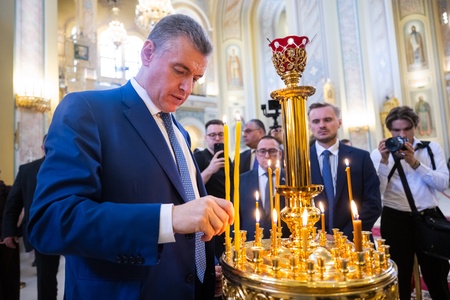 Леонид Слуцкий встретился с главой Донской митрополии владыкой Меркурием