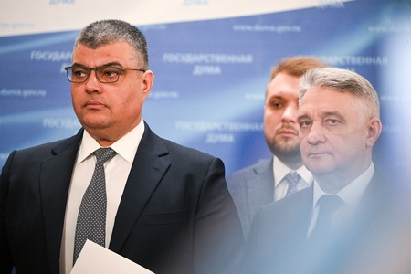 Пресс-подход фракции ЛДПР в ГД во главе с Леонидом Слуцким 1.04.2025