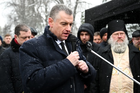 Три года со дня смерти Владимира Жириновского. Новодевичье кладбище. Москва.