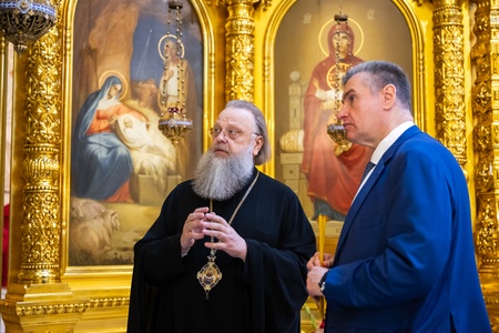 Леонид Слуцкий встретился с главой Донской митрополии владыкой Меркурием