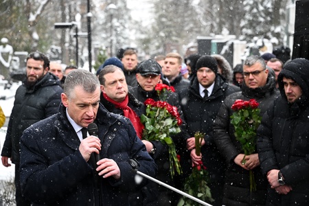 Три года со дня смерти Владимира Жириновского. Новодевичье кладбище. Москва.