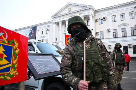 Леонид Слуцкий отправил добровольцев отряда «БАРС-Брянск» в места выполнения боевых задач