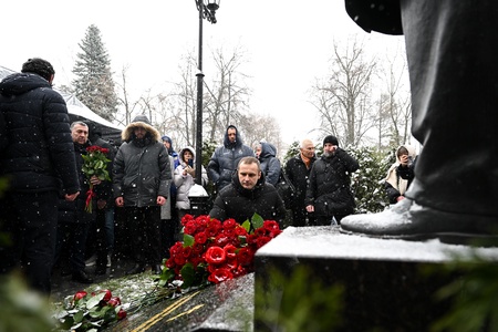 Три года со дня смерти Владимира Жириновского. Новодевичье кладбище. Москва.