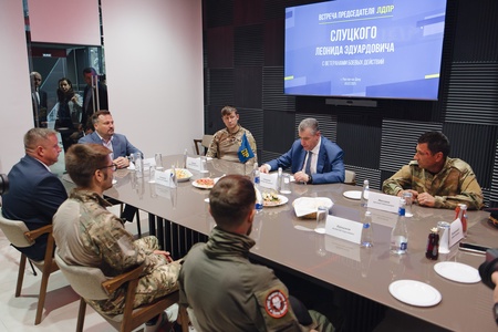 Леонид Слуцкий встретился с ветеранами боевых действий в Ростове-на-Дону