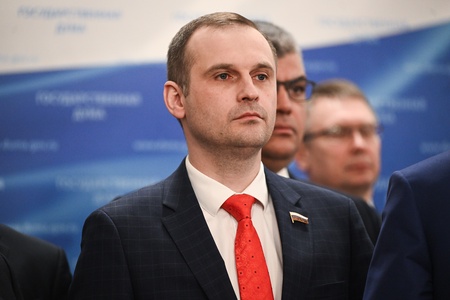 Пресс-подход фракции ЛДПР в ГД во главе с Леонидом Слуцким 8.04.2025