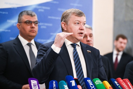 Пресс-подход фракции ЛДПР в ГД во главе с Леонидом Слуцким 1.04.2025