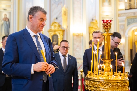 Леонид Слуцкий встретился с главой Донской митрополии владыкой Меркурием