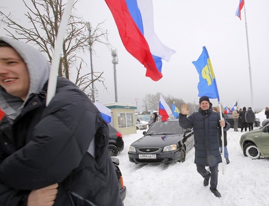 Митинг - автопробег в честь 23 февраля