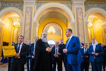 Леонид Слуцкий встретился с главой Донской митрополии владыкой Меркурием