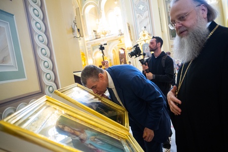 Леонид Слуцкий встретился с главой Донской митрополии владыкой Меркурием