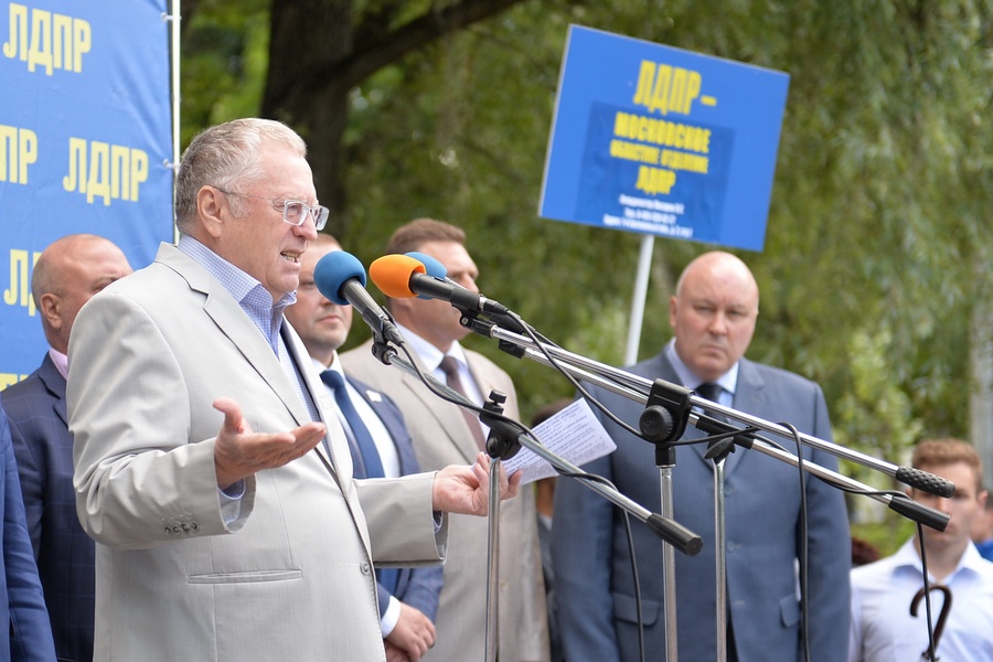 Владимир Жириновский выступил на митинге в Долгопрудном