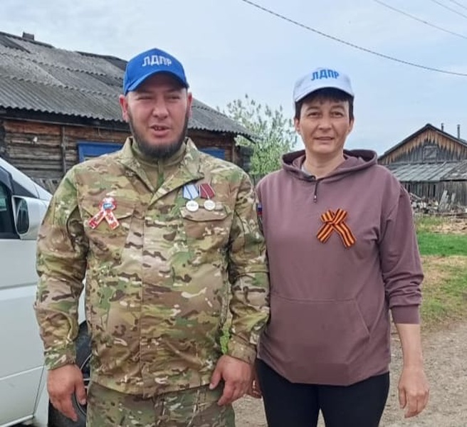 Чойский район встретил «Георгиевскую ленту»