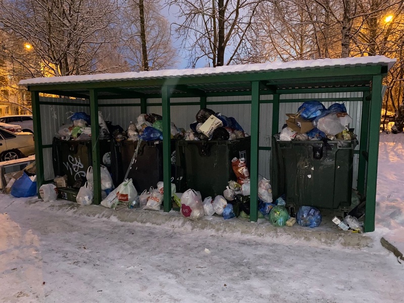 Перебои с вывозом твердых коммунальных отходов в Новодвинске