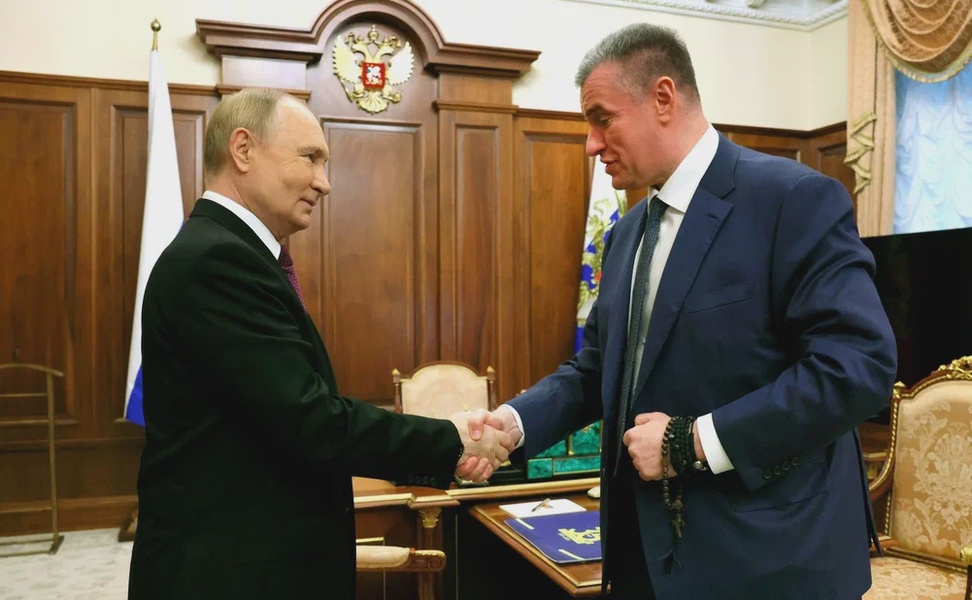 Председатель ЛДПР Леонид Слуцкий встретился с Президентом России Владимиром Путиным