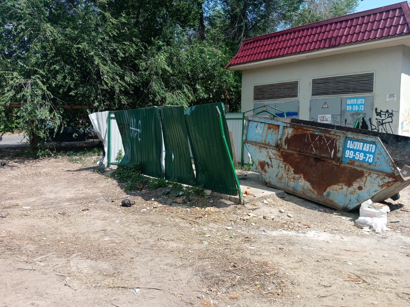 Контейнерную площадку зачистили после пикета активиста ЛДПР