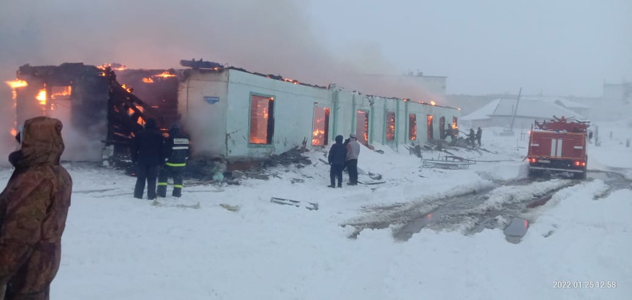 Беда не приходит одна- снова пожар в Амдерме