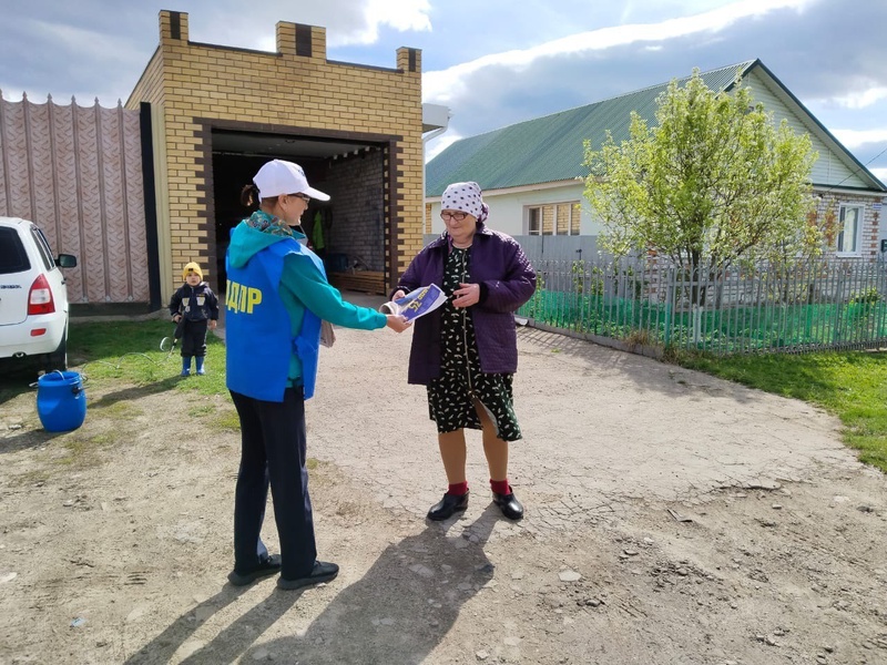 Активисты Комсомольского местного отделения ЛДПР распространили партийную прессу