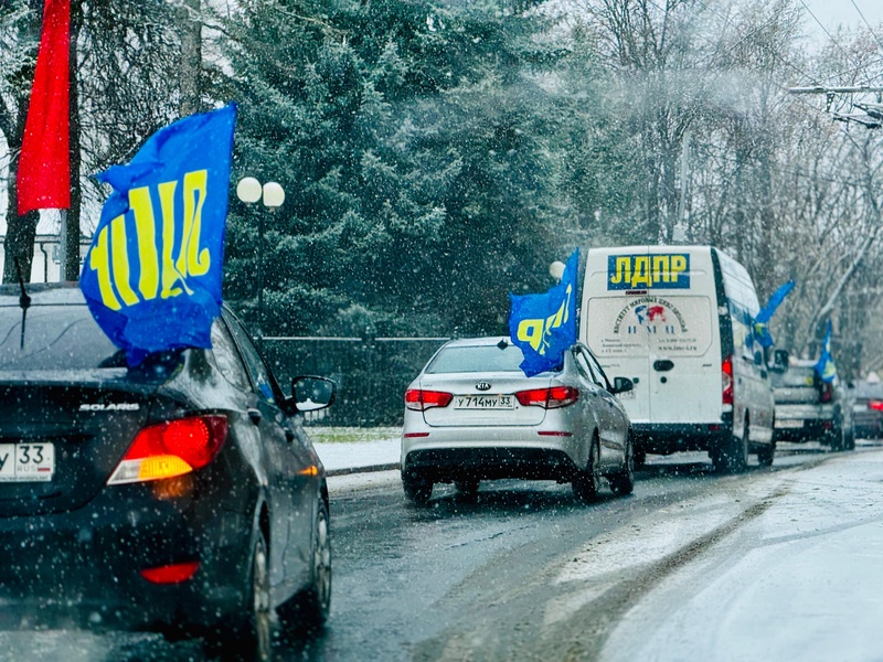 Масштабный автопробег ЛДПР прошел во Владимире в честь Дня народного единства