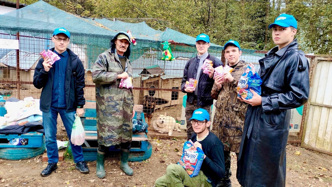 Активисты обнинской молодёжки оказали помощь приюту для бездомных животных 