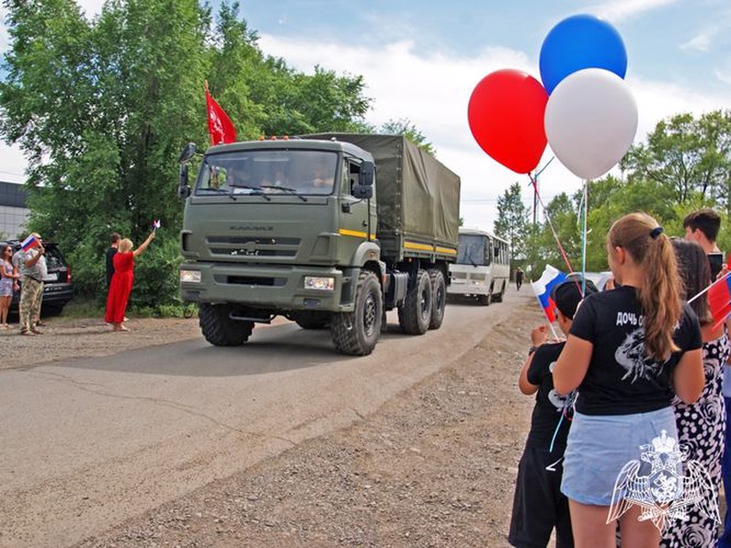 Хакасия встретила росгвардейцев, выполнивших долг в ЛДНР