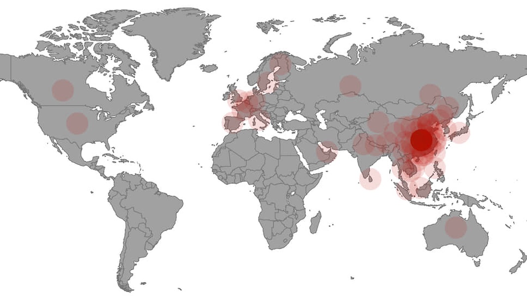 Карта коронавируса в мире