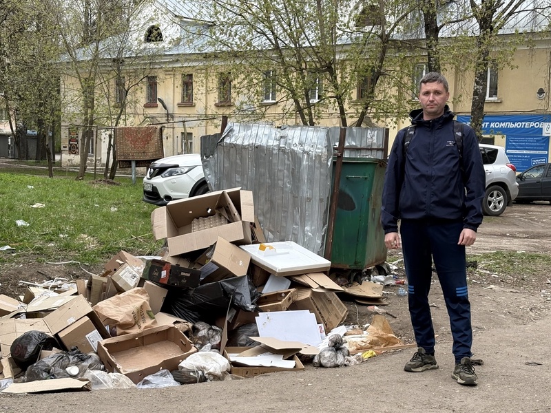 В ЛДПР обеспокоены ситуацией с мусорной площадкой на улице Привокзальная в Костроме 