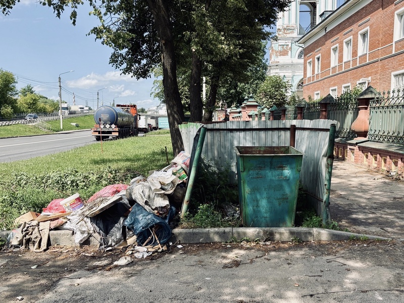 Жители улицы Нижняя Дебря в Костроме пожаловались в ЛДПР на проблемы с «пропиской» мусорной площадки