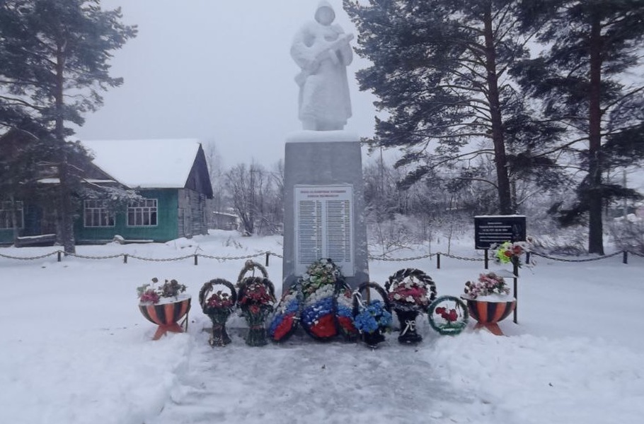 В Костромской области молодежь ЛДПР привела в порядок подход к памятнику павшим землякам