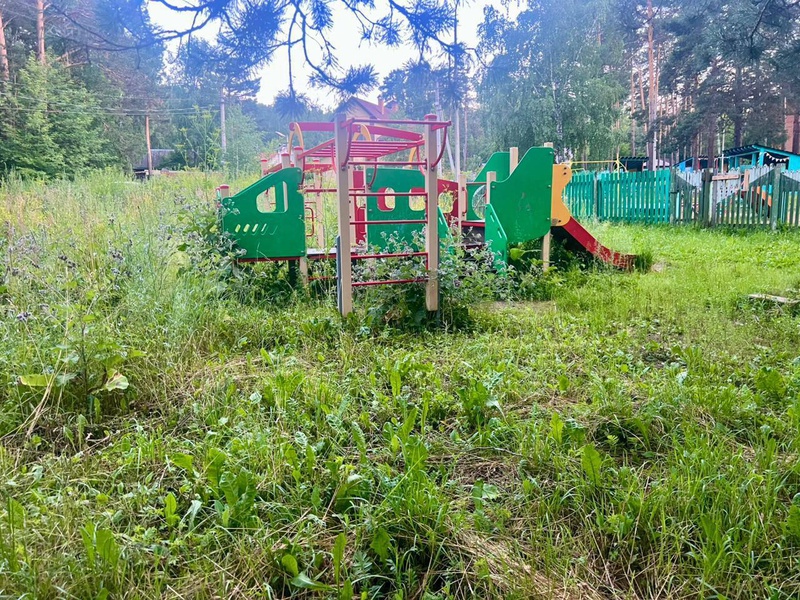 Разбитые проезды, тьма и заросшие площадки