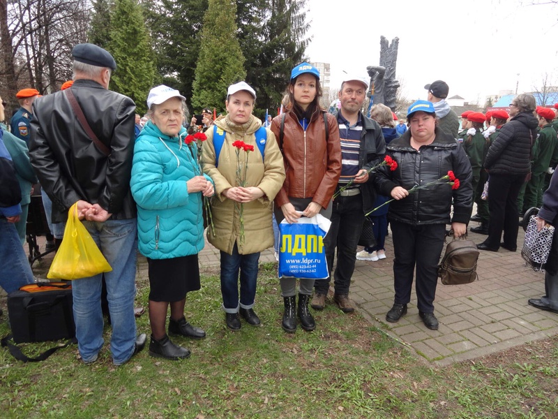 Активисты Железногорского отделения партии ЛДПР приняли участие в акции памяти «Эхо Чернобыля»