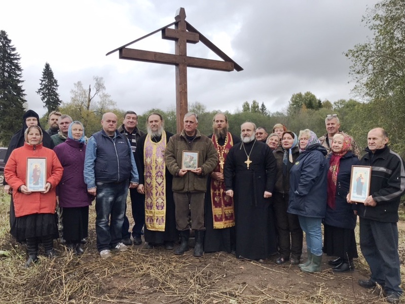 Освящение креста на месте часовни Святого Георгия-Победоносца