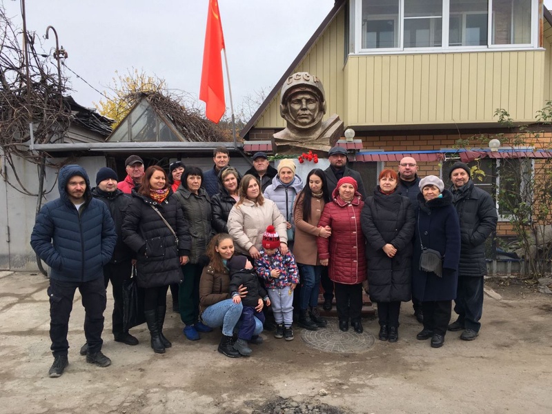 Липецкий активист ЛДПР принял участие в открытии памятника Юрию Гагарину