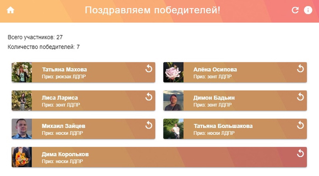 29 ру розыгрыш