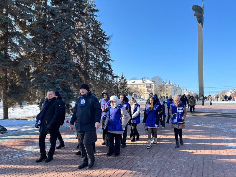 В честь Дня защитника Отечества ЛДПР в Марий Эл приняло участие в торжественном возложении