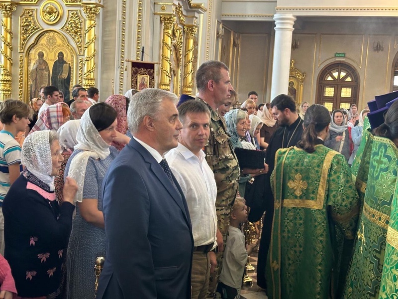 Празднование Дня семьи, любви и верности в Соборе Святого Феодора Ушакова при участии депутата ЛДПР