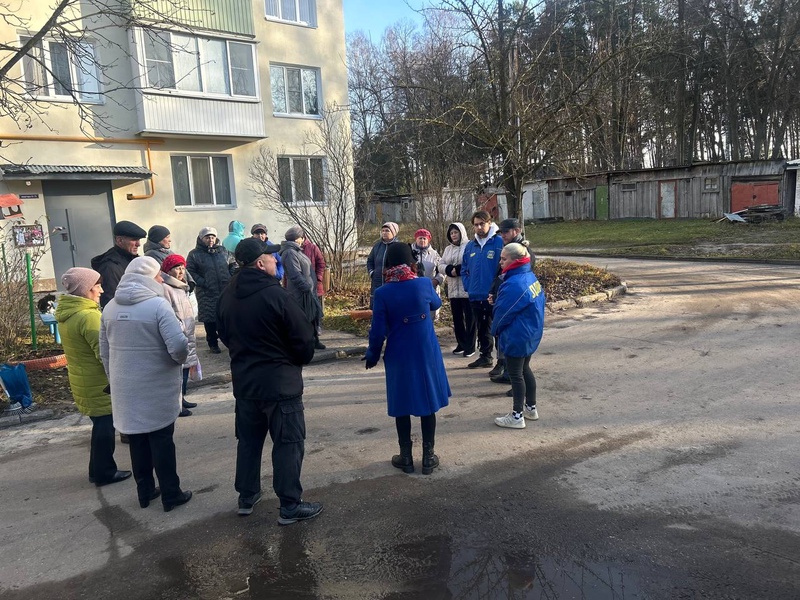 Активисты ЛДПР провели встречу с жителями Володарска