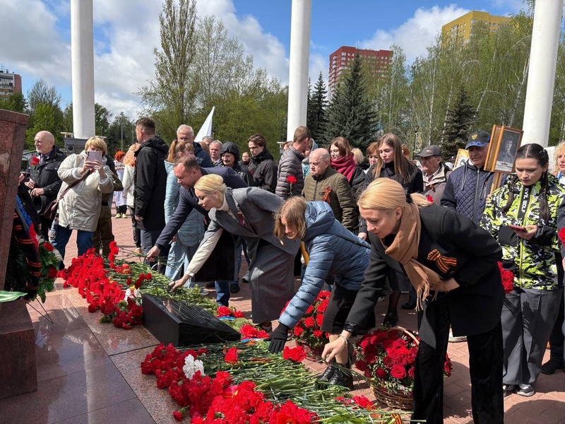 Представители ЛДПР приняли участие в памятном митинге, посвящённом 80-летию Великой Победы